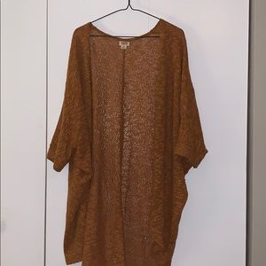 Batwing short sleeve knit cardigan
